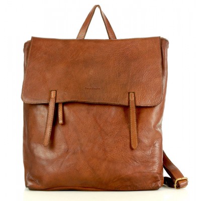 City Rucksack Damen & Herren Leder Braun & Grun. Laptop Rucksack Unisex Business